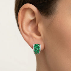 Smaragdové paradise náušnice