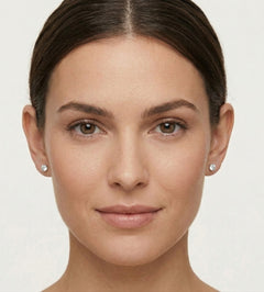 Pendientes clásicos con solitario de cuatro garras