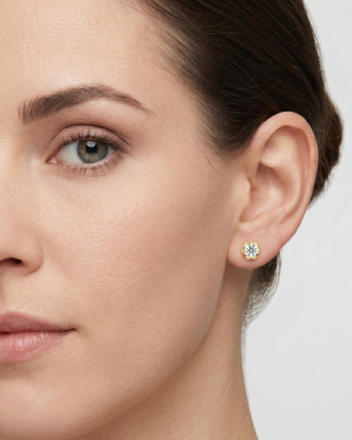 Blooming-Beauty-Ohrringe aus Gold