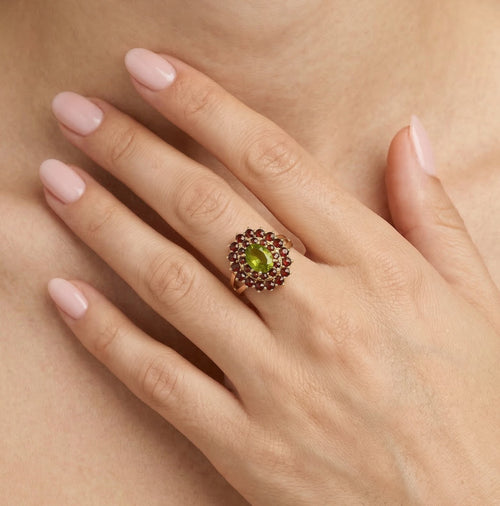 Bague ensemble de pierres artisanale – symphonie éthérée