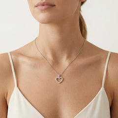 Cœur simple avec diamants