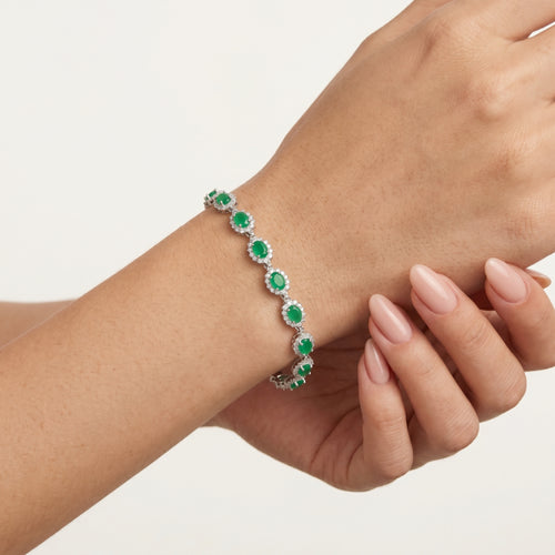Königliches Armband mit Jade