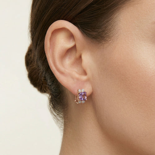 Royal amethyst earrings