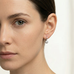 Boucles d'oreilles boule en diamant