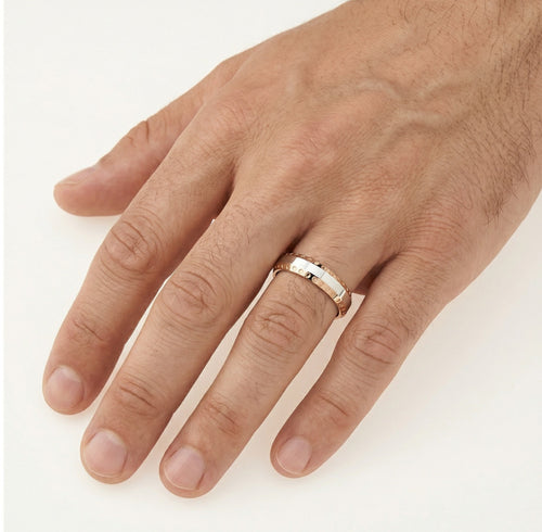 Snubní prsteny z bílého a růžového zlata