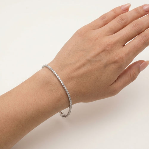 Tennis-Armband mit Zirkonia