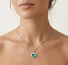 Královský turmalínový přívěsek srdce