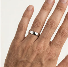 Nadčasové snubní prsteny z bílého zlata o šířce 3 mm