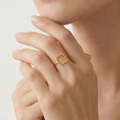 Rahmen-Quadrat-Goldring