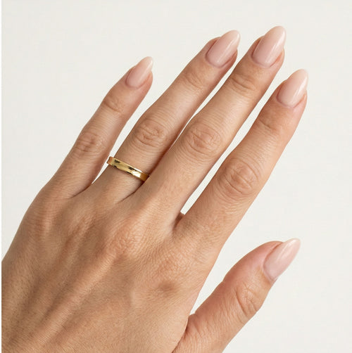 Spezielle Gelbgold-Trauring