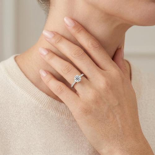 Zásnubní Prsten Solitaire Luster S Diamantem