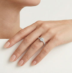 Fantasía prsten bílé zlato