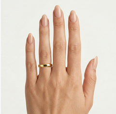 Klasické 4 mm široké snubní prsteny ze žlutého zlata