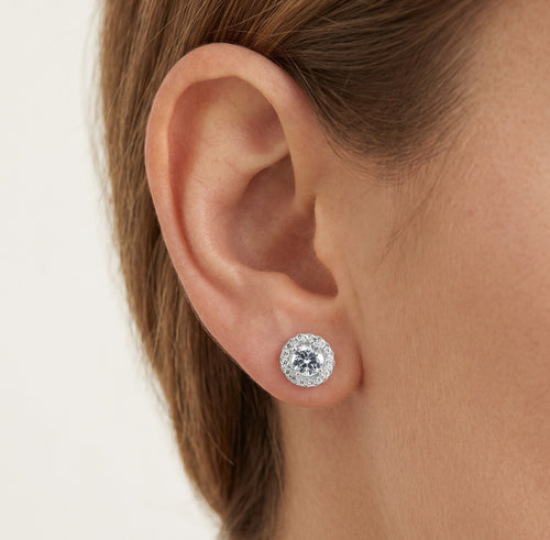 Royal halo studs