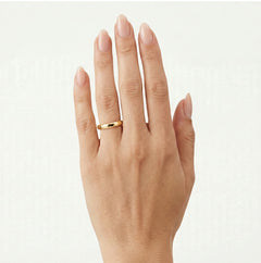 Klasické 3 mm široké snubní prsteny ze žlutého zlata