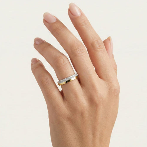 Gold- und Diamantring