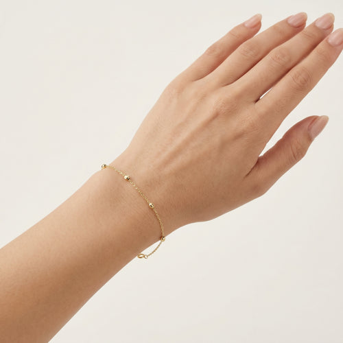 Stilvolles Gold-Gliederarmband
