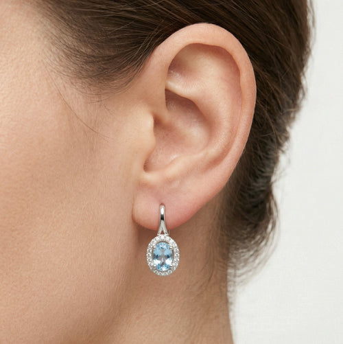 Aquamarin-Gold-Diamant-Ohrringe