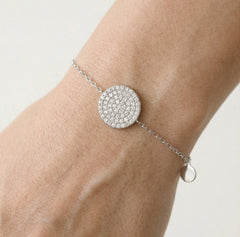 Pulsera redonda pavé