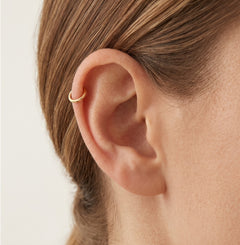 Women minimalist gold earcuff