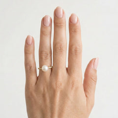 Zlatý perlový prsten