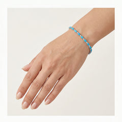 Opal-Tennisarmband mit Zirkonia