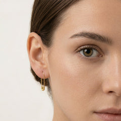 Boucles d’oreilles épingles à nourrice en or