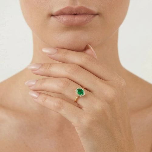 Bague royale émeraude en or jaune