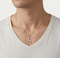 Silberner Haken