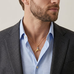 Gold bull sign pendant