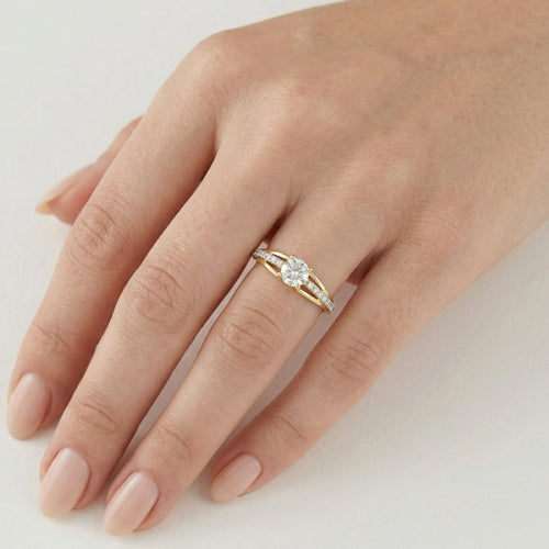 Klasický prsten se čtyřmi krapnami