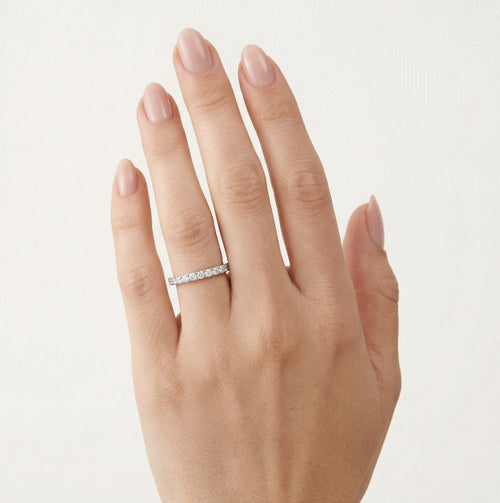 Glänzender Zirkonia-Reiherring für Damen