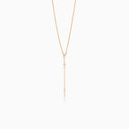 Collar en forma de Y con diamantes