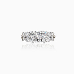 Sparkling gold diamond ring