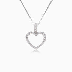 Cœur simple avec diamants
