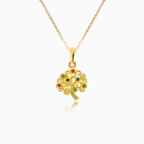 Gold Baum des Lebens mit Steinen