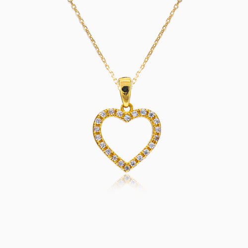 Double sided multicolor gold pendant