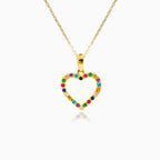 Pendentif double face en or multicolore