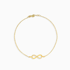 Goldenes Infinity-Armband