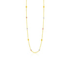 Goldene Halskette mit zehn goldenen Kugeln