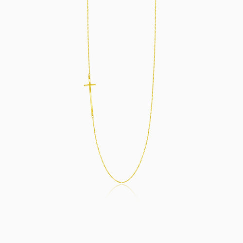 Gold-Halskette mit einem Kreuz