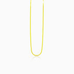 Charmante flache Goldkette