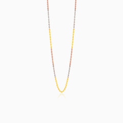 Dreifarbige Valis-Goldkette