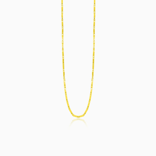 Men's massive rectangular necklace