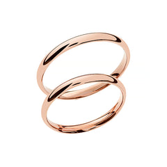 Timeless thin rose gold wedding ring