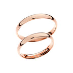 Bague de mariage fine en or rose