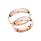 Bague de mariage classique en or rose