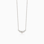 Collier en argent avec zircons dégradés