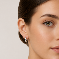 Sterling Silver Smooth Hoop Earrings