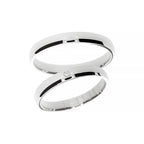 Classic white gold wedding band